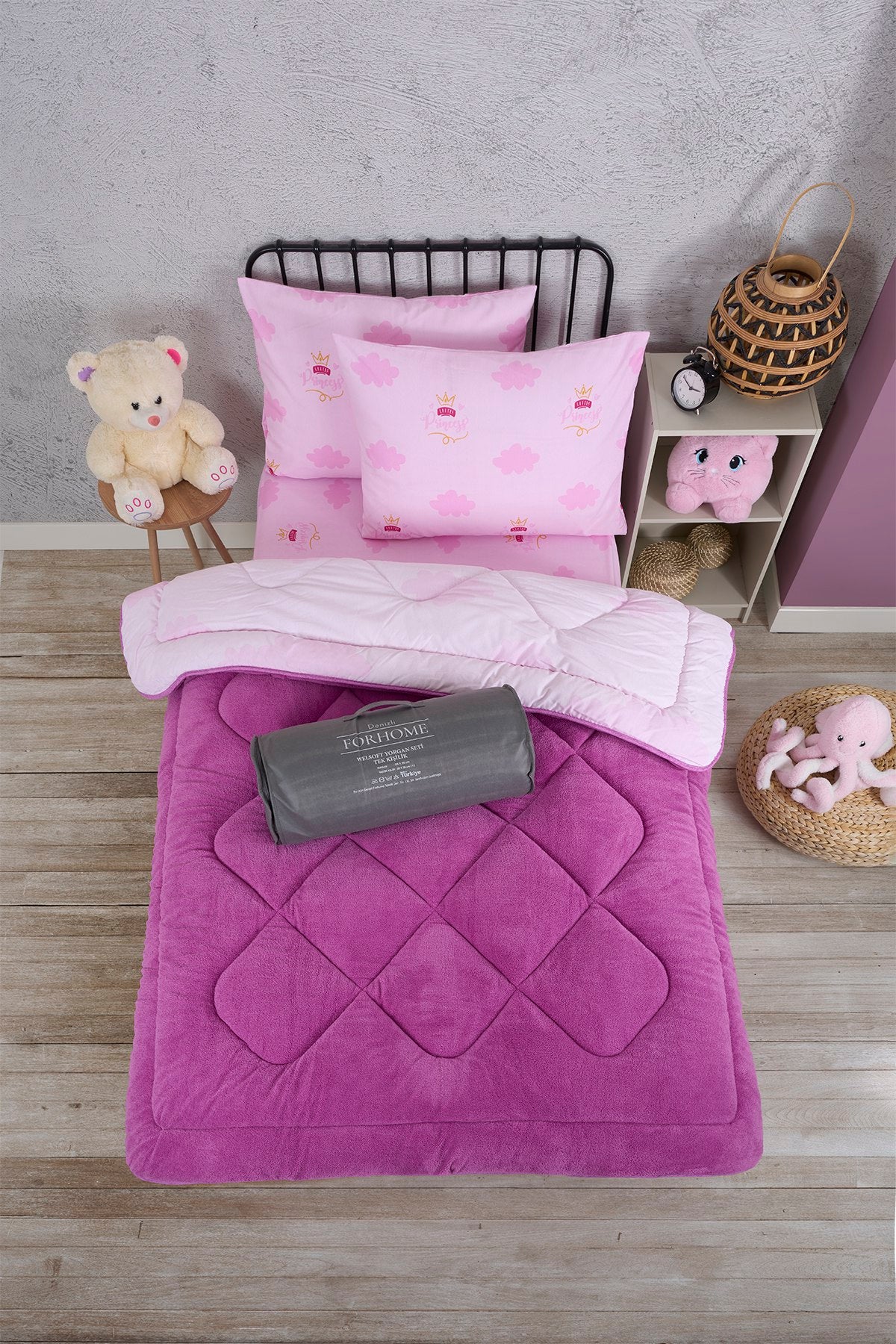 Tek Kişilik Welsoft Yorgan Seti - MÜRDÜM PRENSES