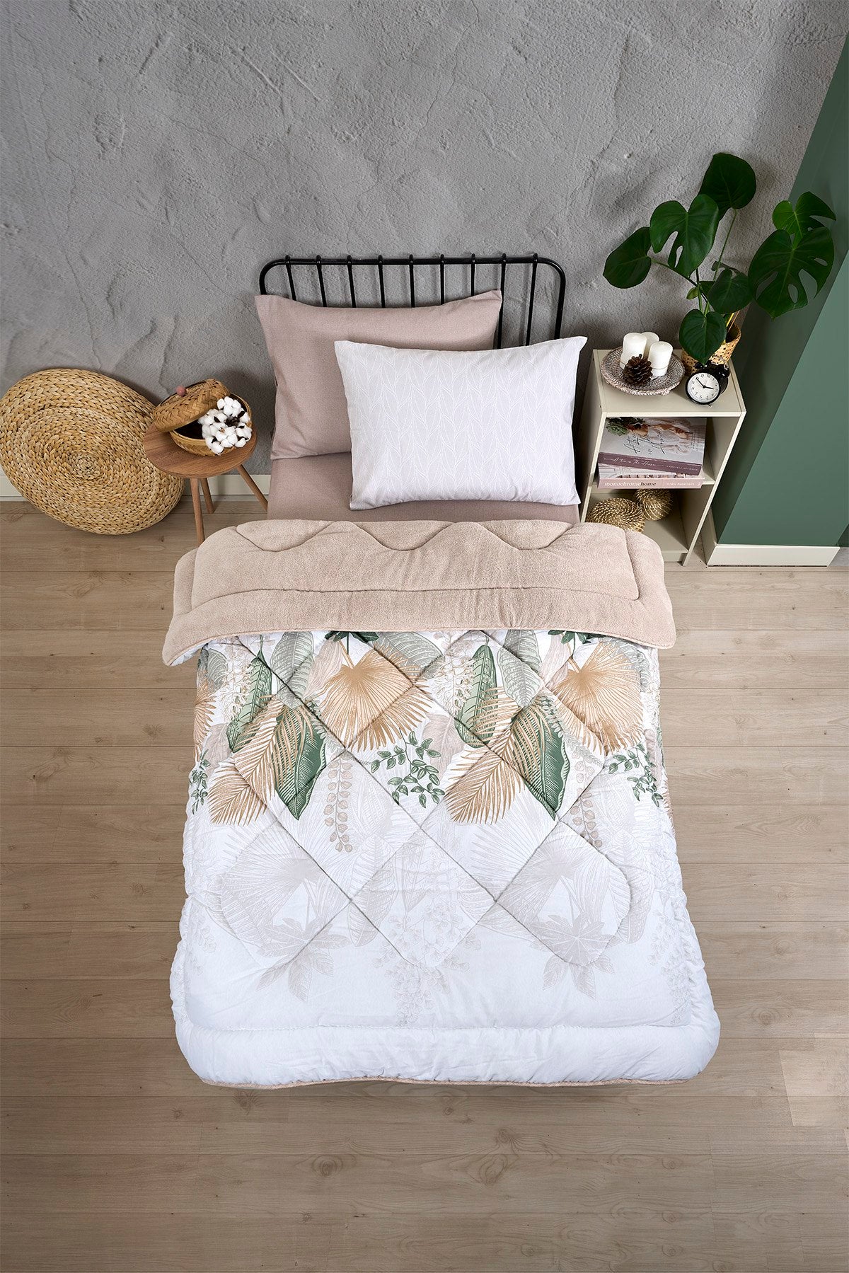 Tek Kişilik Welsoft Yorgan Seti - ALENA BEJ