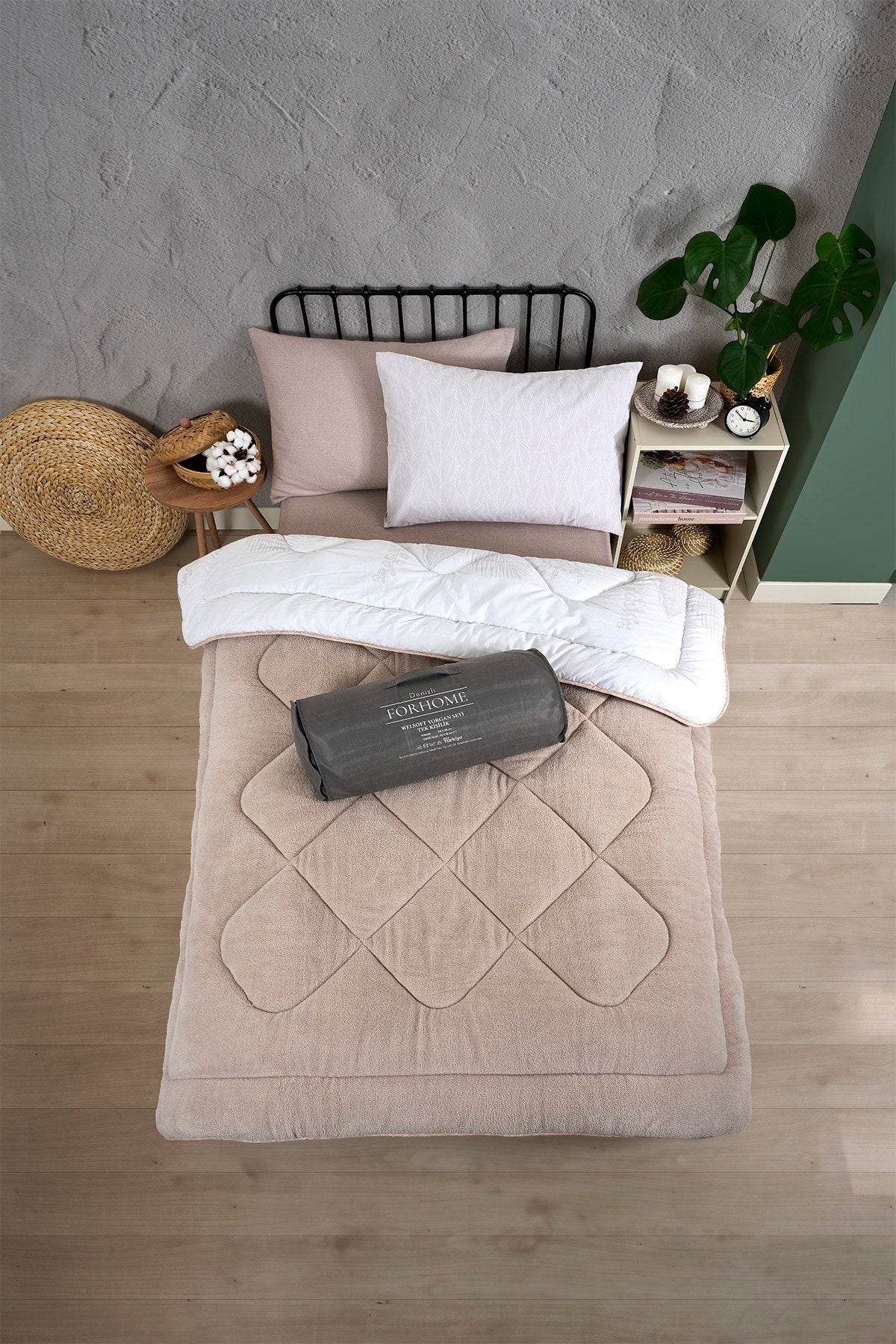 Tek Kişilik Welsoft Yorgan Seti - ALENA BEJ