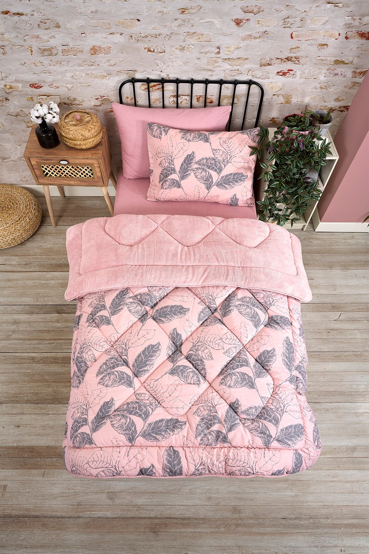 Tek Kişilik Welsoft Yorgan Seti - ARİNA PUDRA