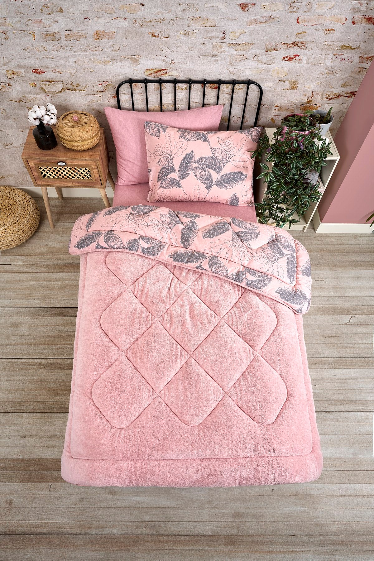 Tek Kişilik Welsoft Yorgan Seti - ARİNA PUDRA