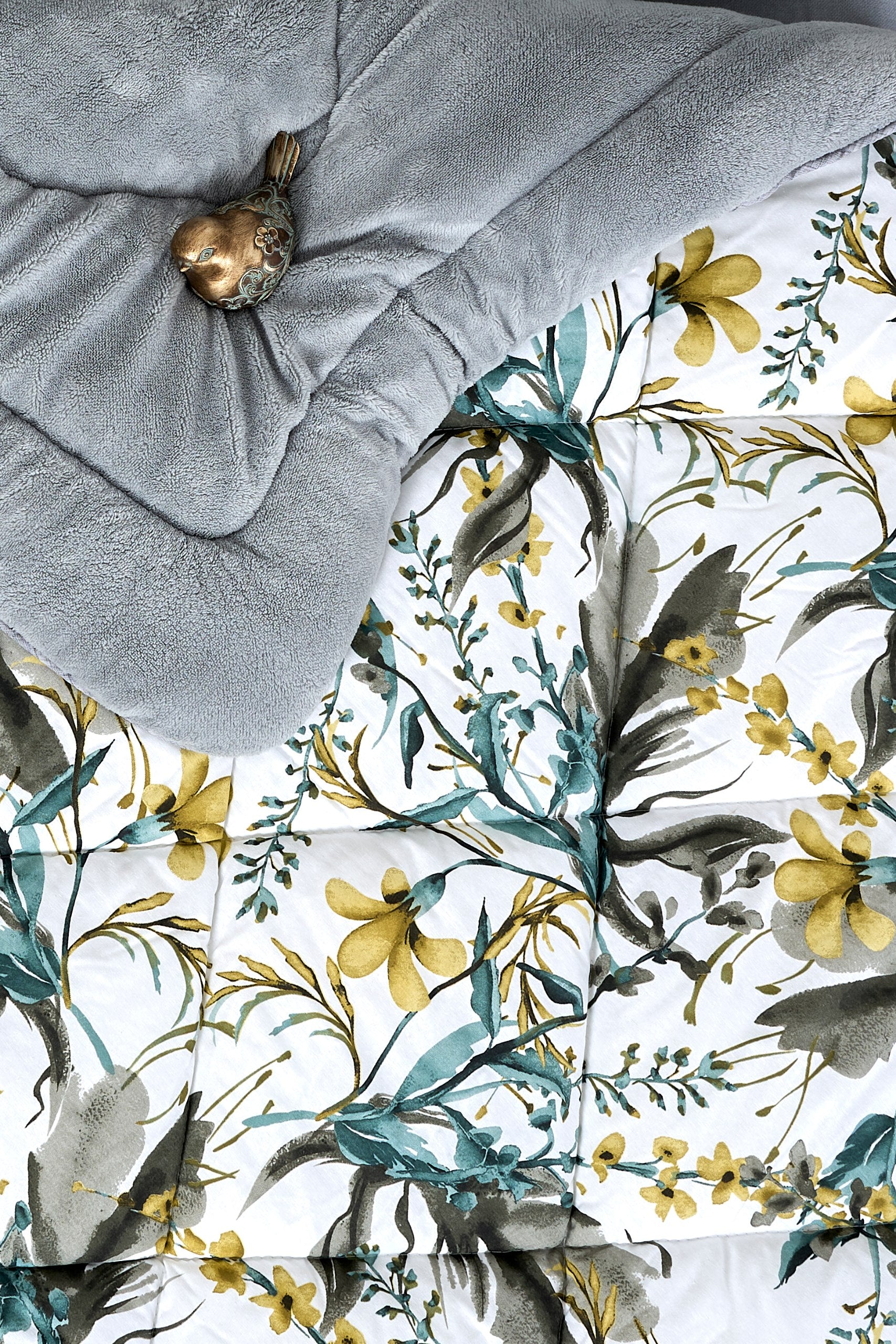 Çift Kişilik Welsoft Yorgan Seti - ASYA GRİ