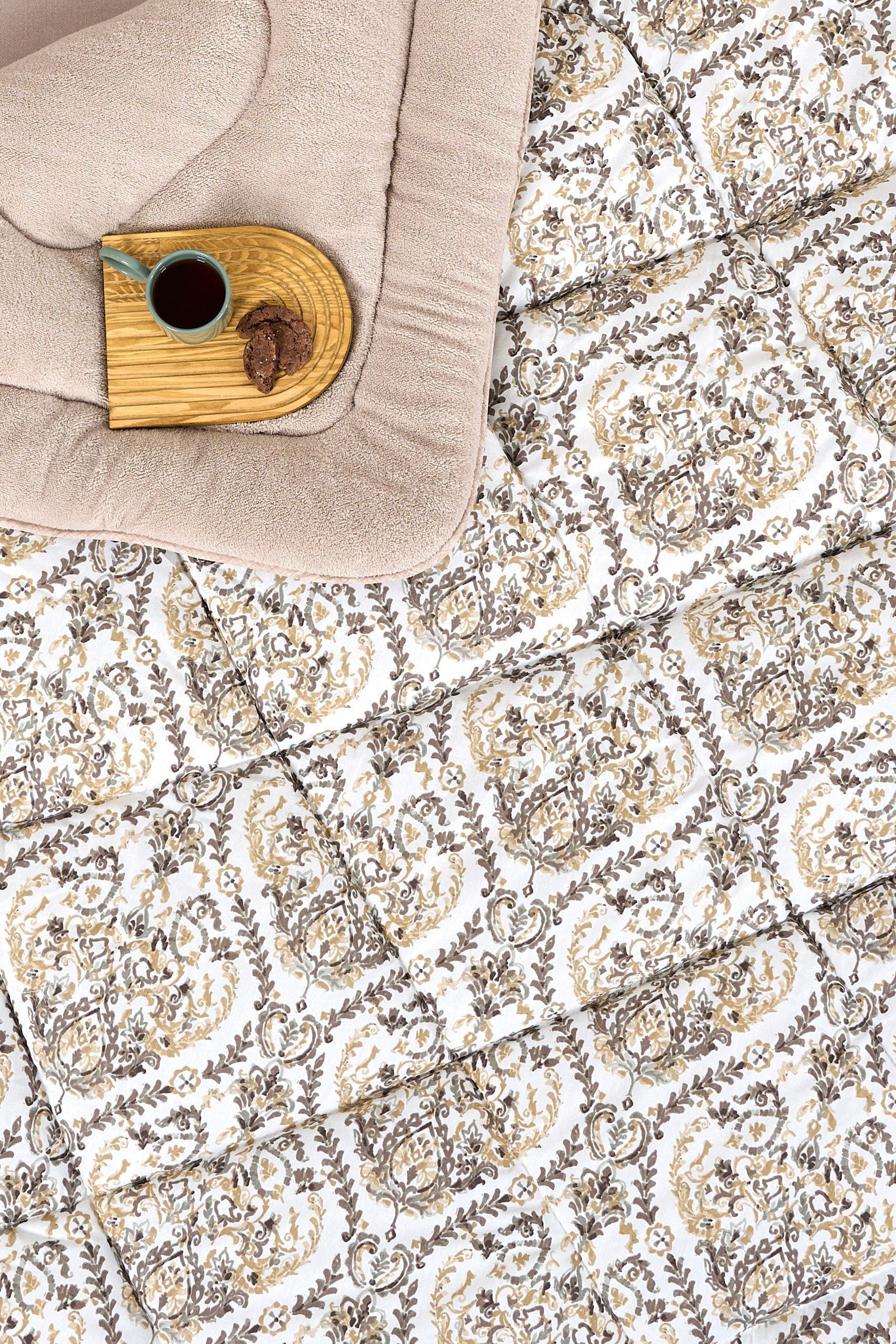 Çift Kişilik Welsoft Yorgan Seti - AKSU BEJ