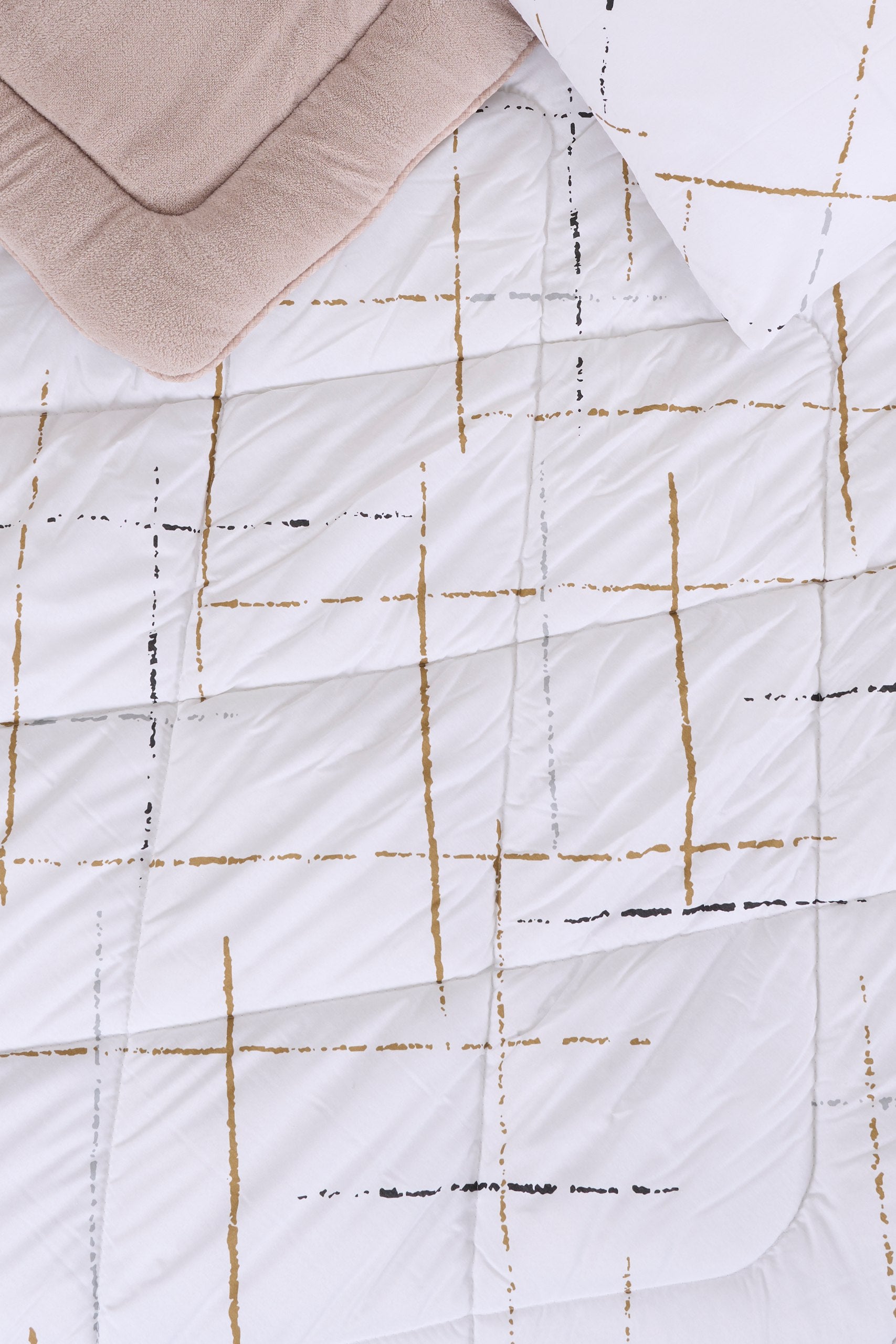 Çift Kişilik Welsoft Yorgan Seti - YANSIMA BEJ