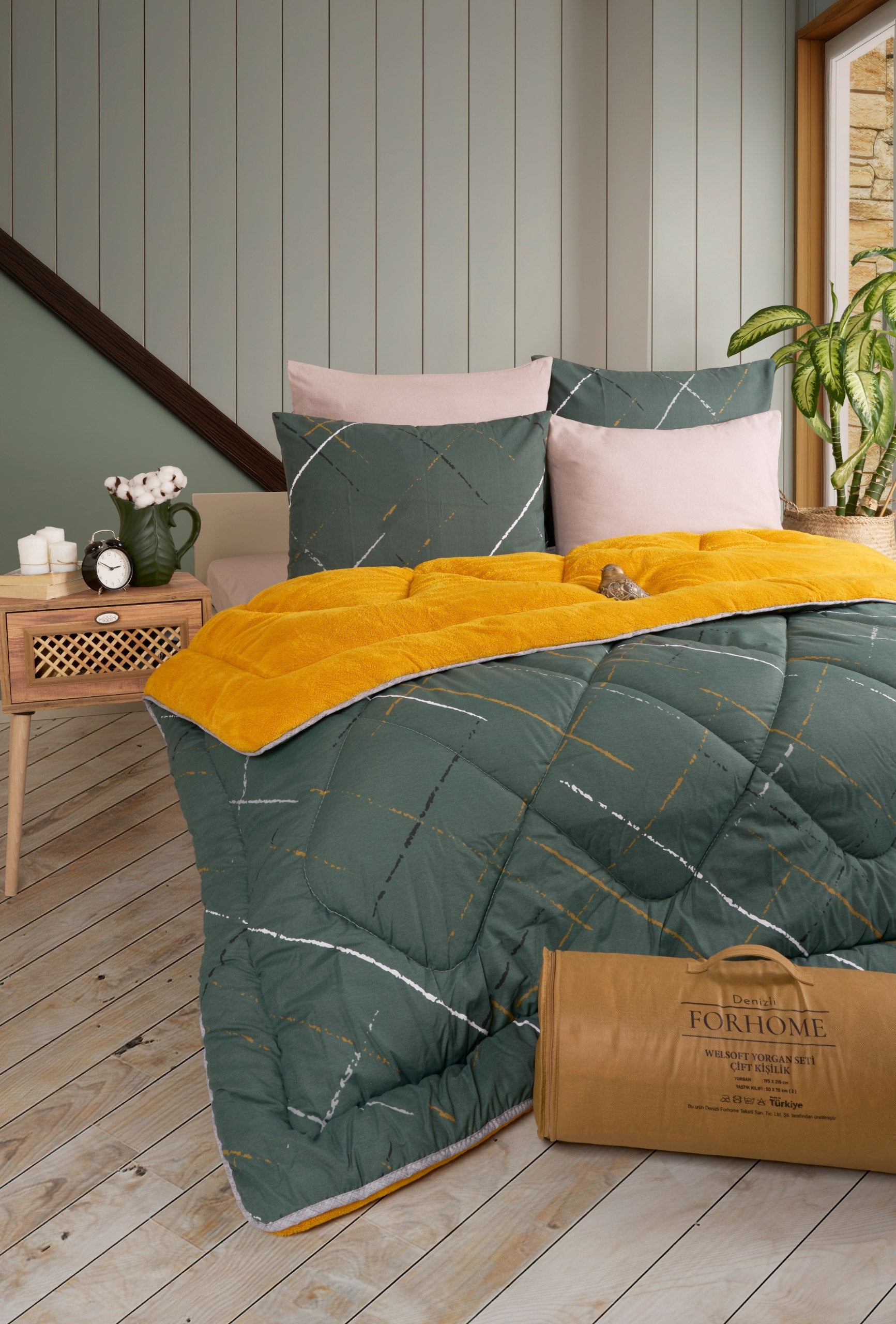 Çift Kişilik Welsoft Yorgan Seti - YANSIMA HARDAL