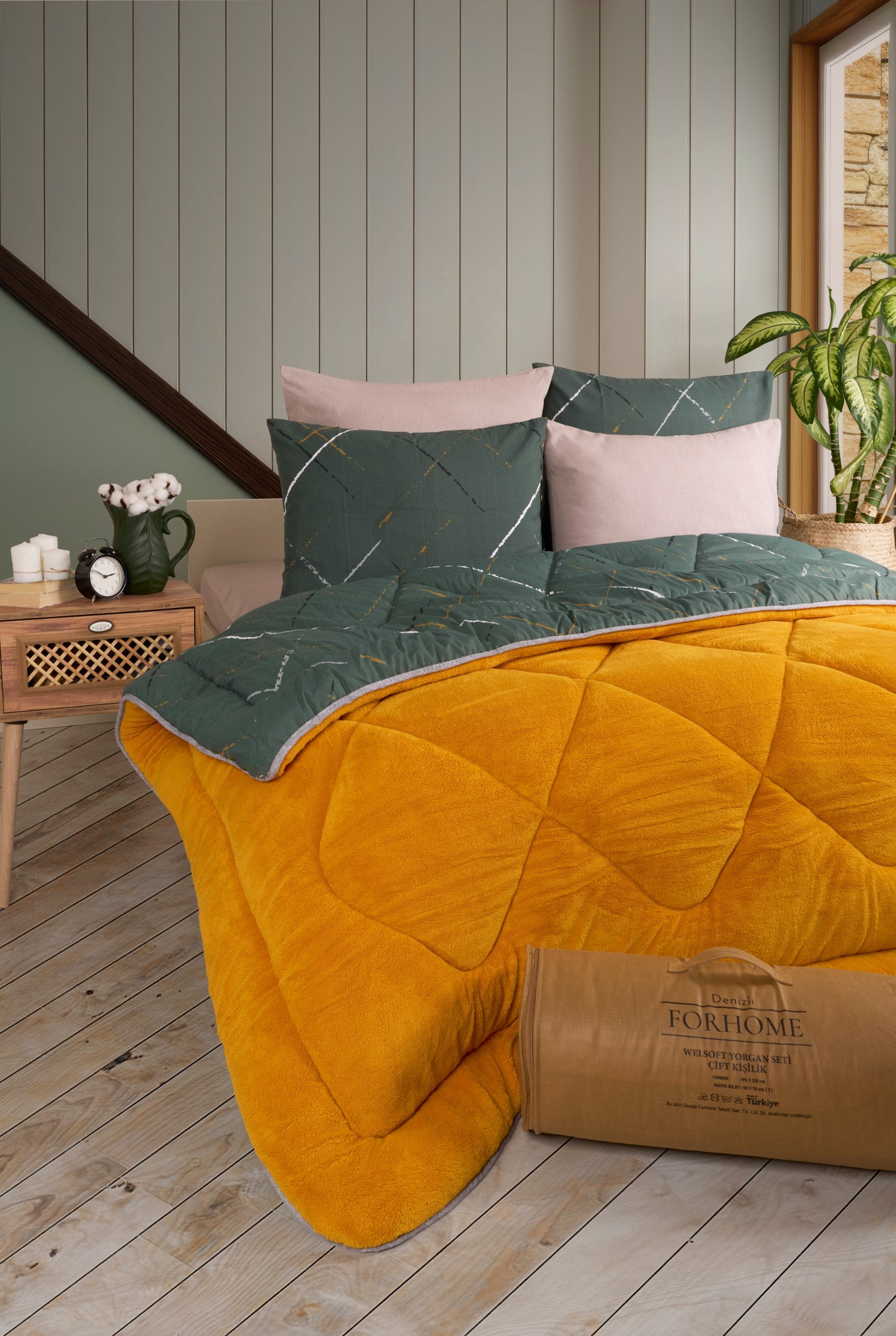 Çift Kişilik Welsoft Yorgan Seti - YANSIMA HARDAL