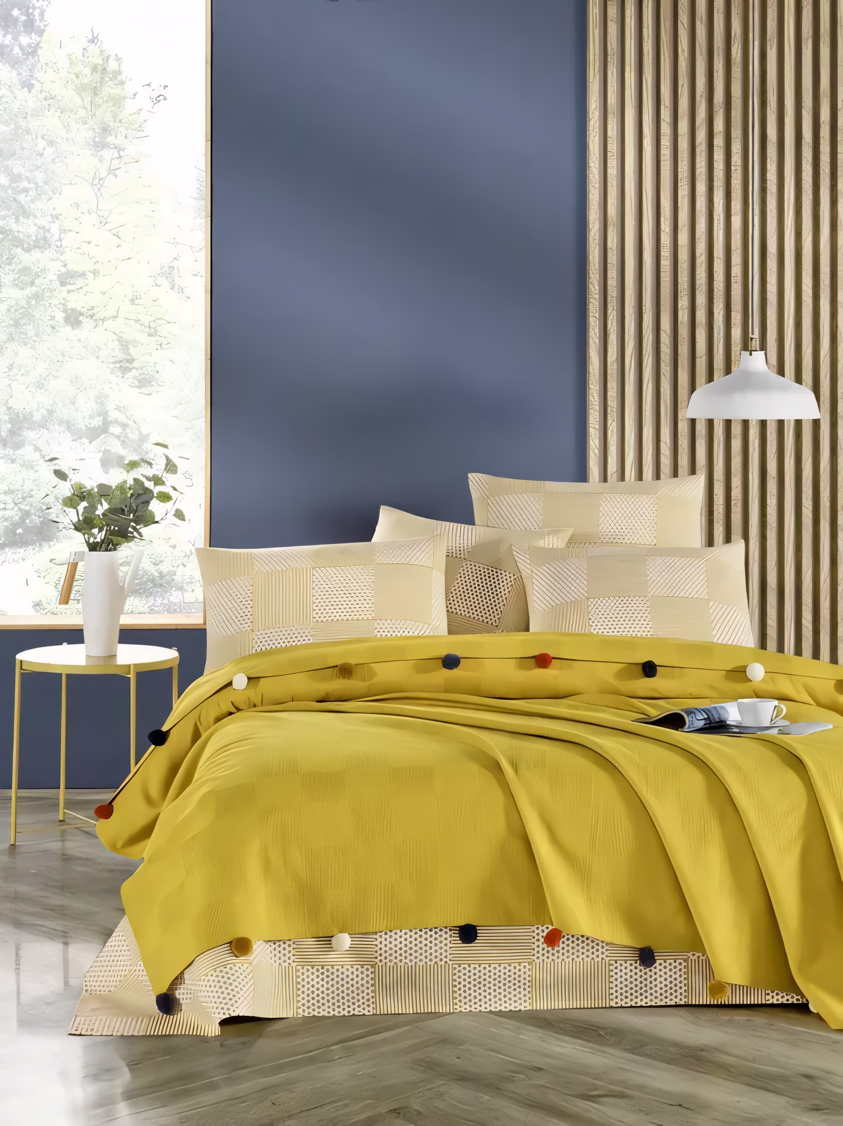 Tek Kişilik Ponponlu Pike Takımı - HARDAL