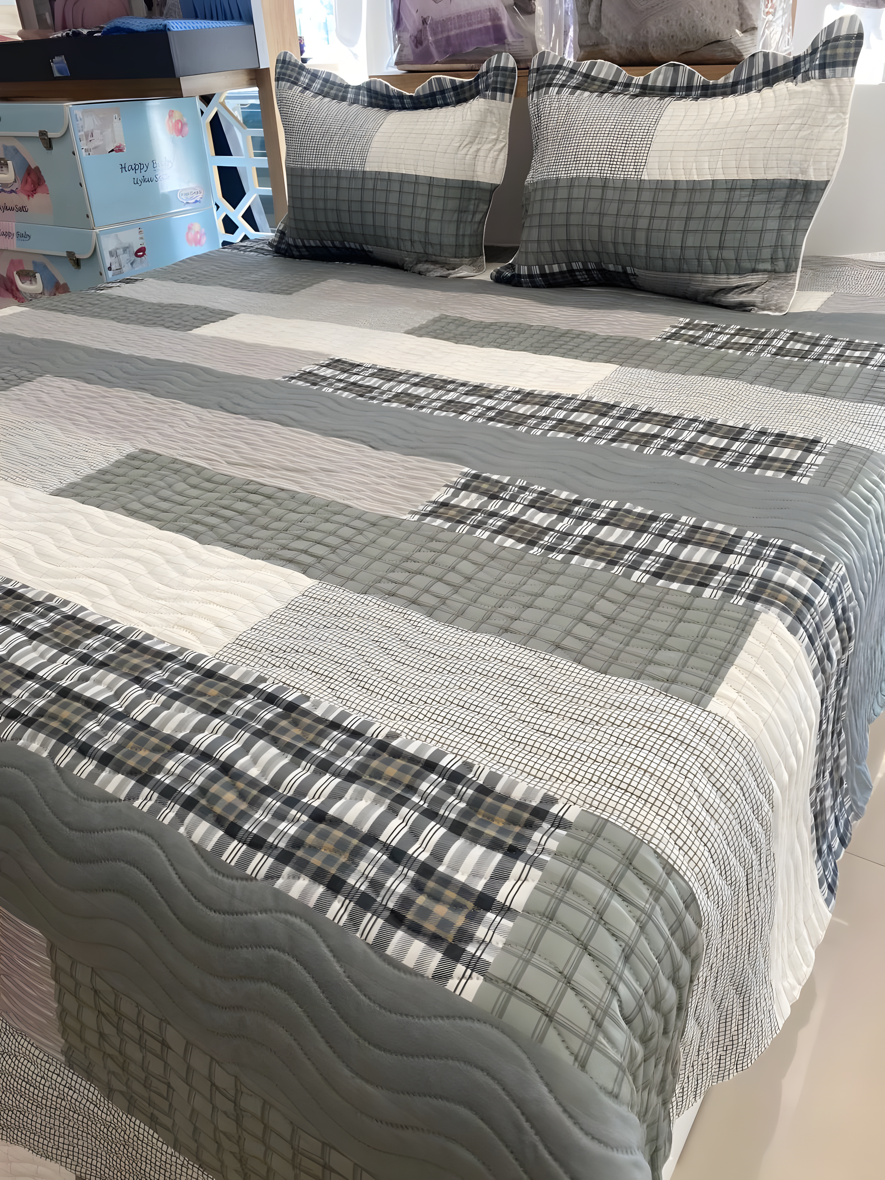 Çift Kişilik Battal Boy Yatak Örtüsü Takımı - LOUİS