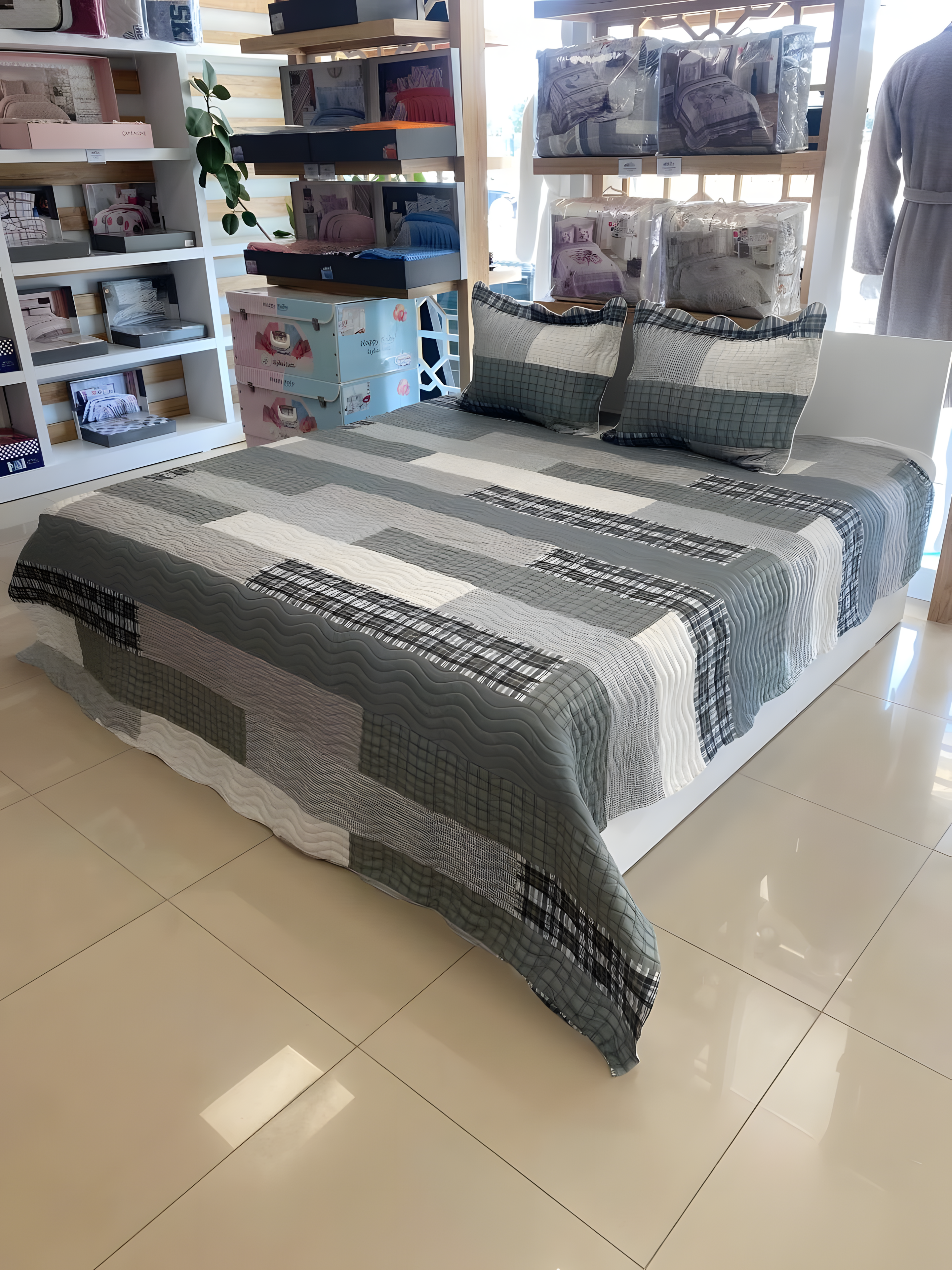 Çift Kişilik Battal Boy Yatak Örtüsü Takımı - LOUİS