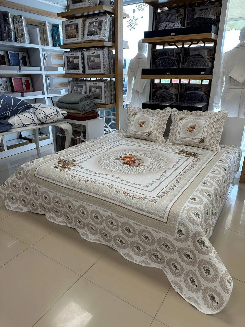 Çift Kişilik Battal Boy Yatak Örtüsü Takımı - ROSEMARY