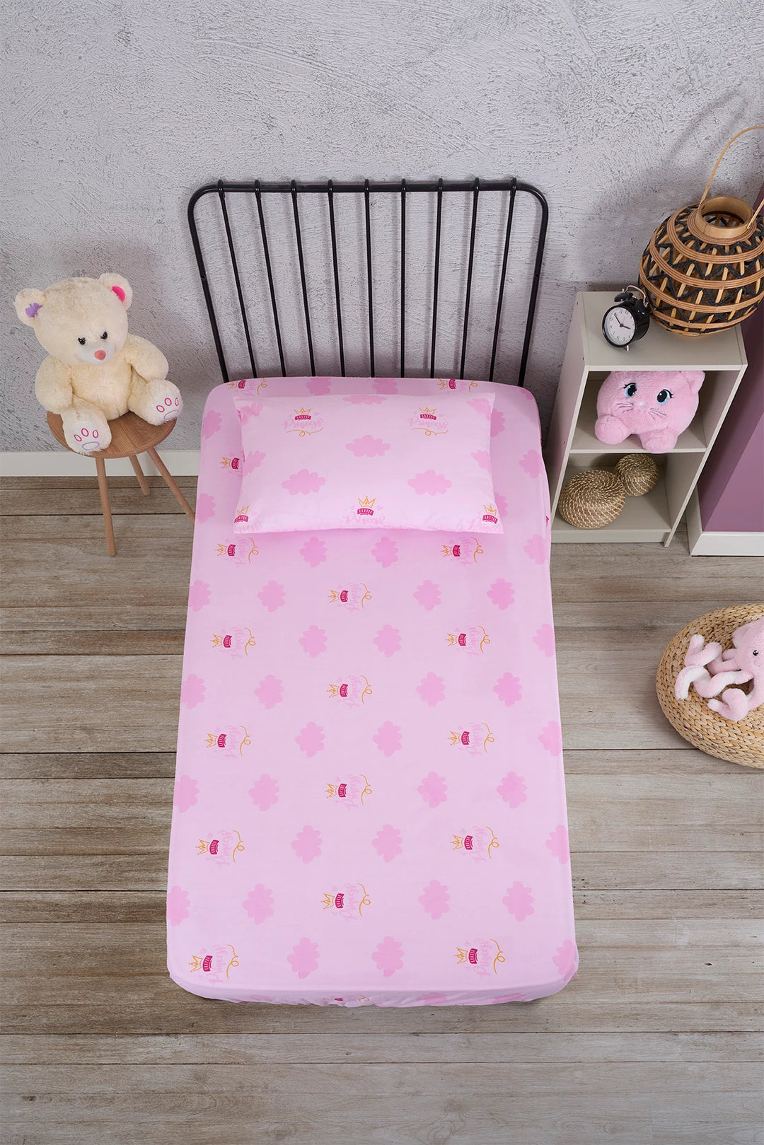 TEK KİŞİLİK LASTİKLİ ÇARŞAF SETİ - PRENSES